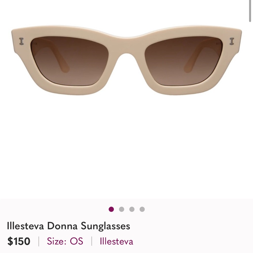 Illesteva Donna Cream Sunglasses